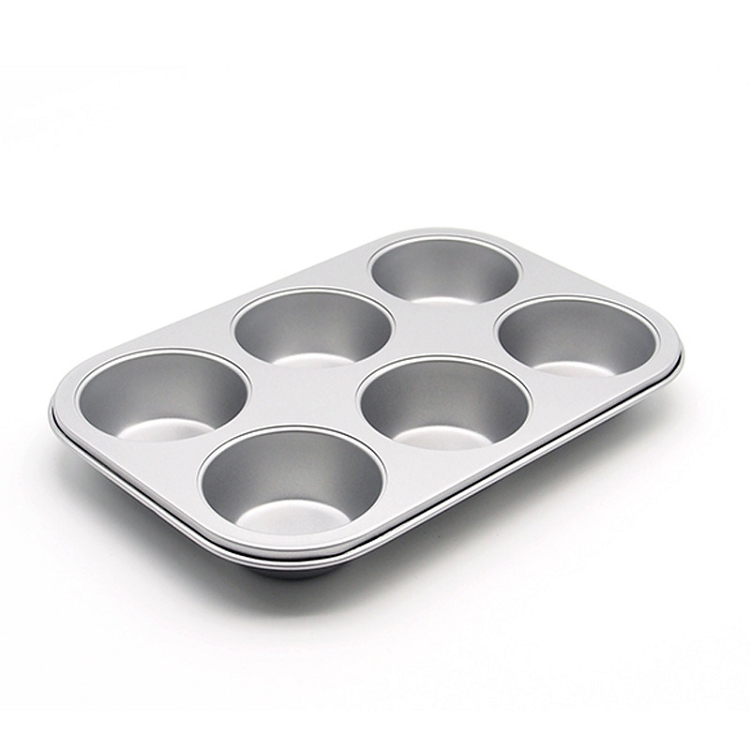 Amazon 6 even baking cup muffin cup cake of bread mold with silver coating baking ovens